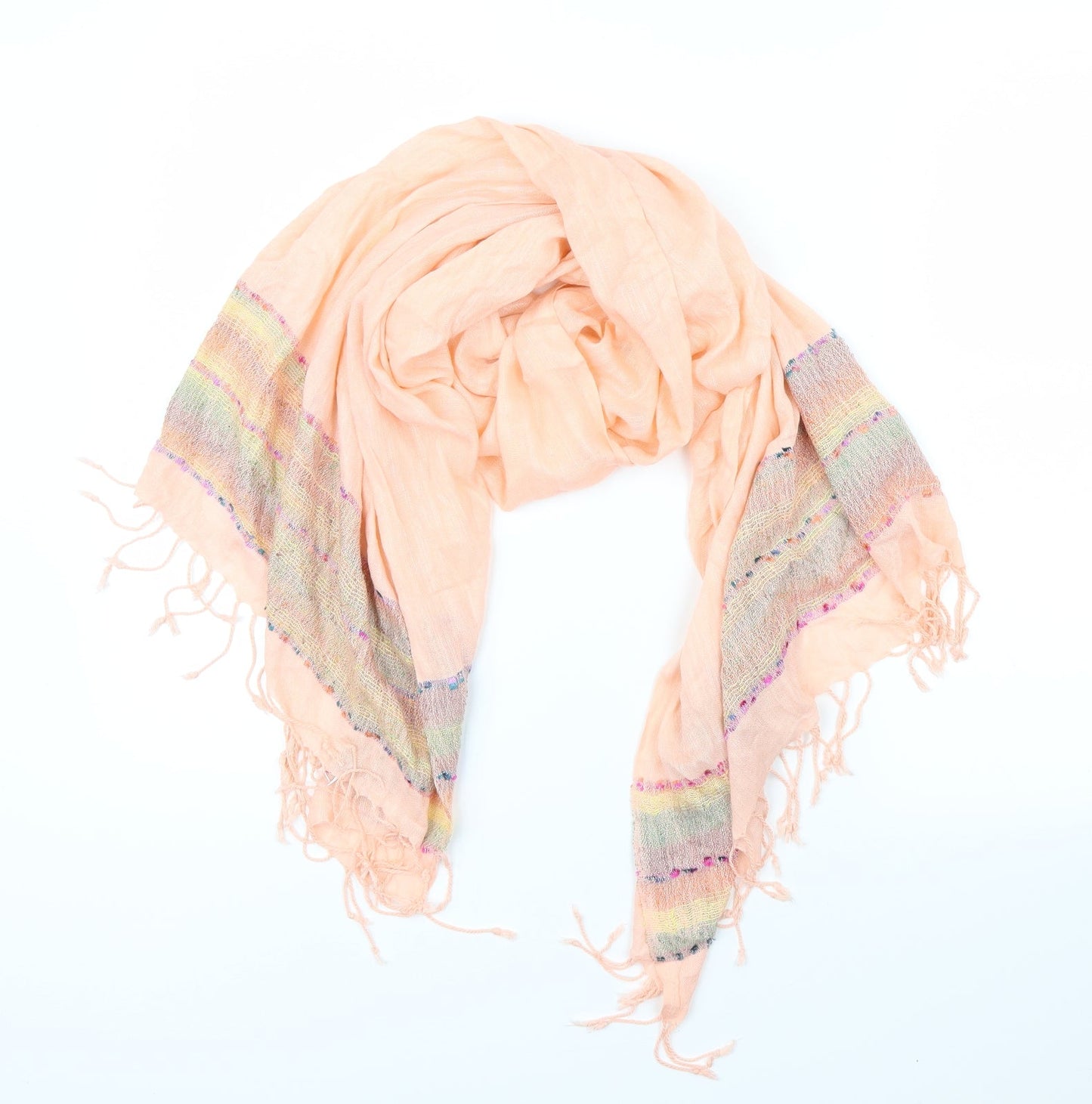 Preworn Womens Pink Knit Scarf