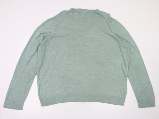 jhon lewis Mens Green Pullover Jumper Size XL