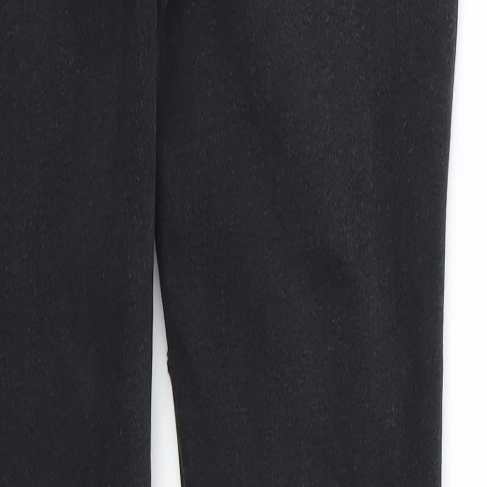 Brand and care label for Denim & Co. women’s black denim skinny jeans, size UK 8, 29-inch leg