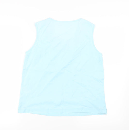 Preworn Womens Blue Jersey Basic Tank Size 10