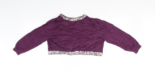 Zingara Womens Purple Cardigan Jumper Size 14 - sequin
