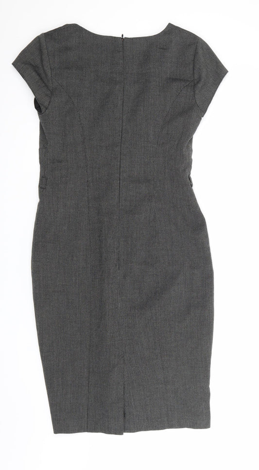 Sophie Grey Womens Grey A-Line Size 10