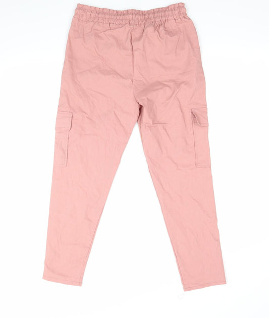 Preworn Girls Pink Jogger Trousers Size XL
