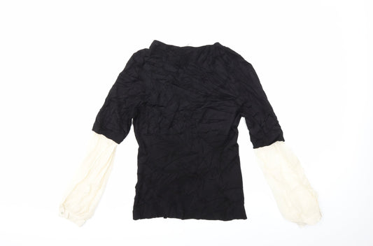 Max Studio Womens Black Knit Pullover Jumper Size M