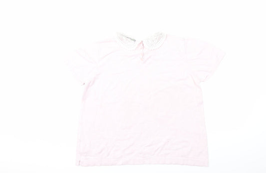 Marks and Spencer Womens Pink Knit Pullover Jumper Size 16