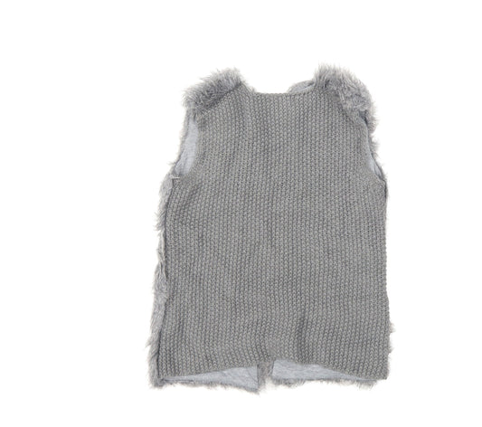 Primark Girls Grey Cardigan Jumper Size 11-12 Years