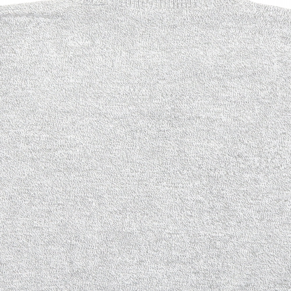 Brand and care label for Pure & Natural women’s grey knit jumper, size M