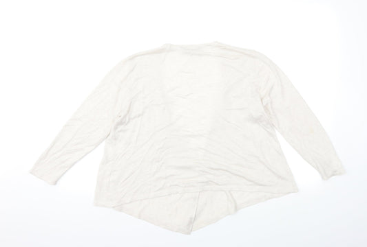 Dorothy Perkins Womens Ivory Knit Cardigan Jumper Size 12