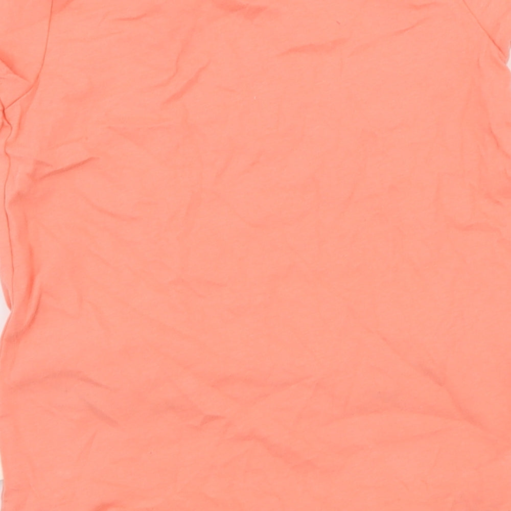 Nutmeg Girls Orange Jersey Basic T-Shirt Size 5-6 Years - Cat