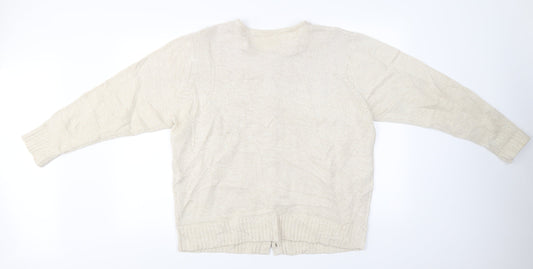 EWM Womens Beige Cardigan Jumper Size XL