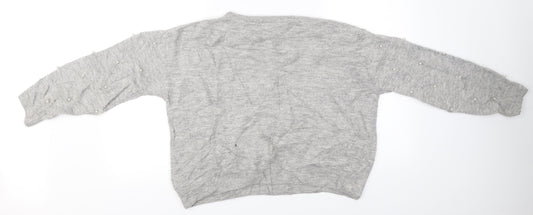 H&M Womens Grey Pullover Jumper Size S