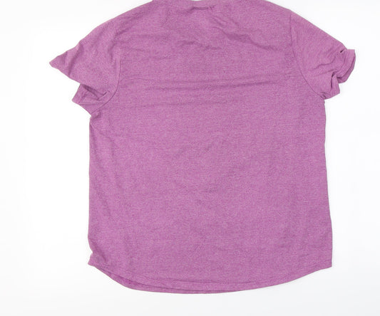 Lee Cooper Womens Pink Basic T-Shirt Size 12