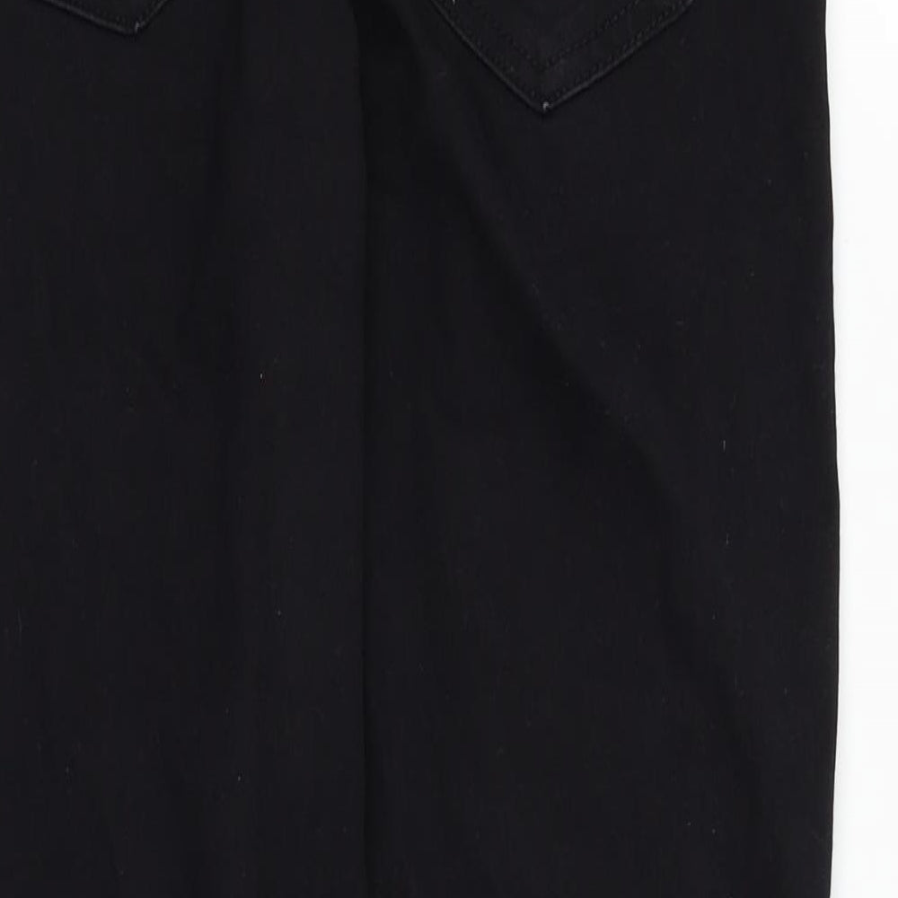 Brand and care label for Denim. Co women’s black skinny jeans, size UK 12, 25-inch leg