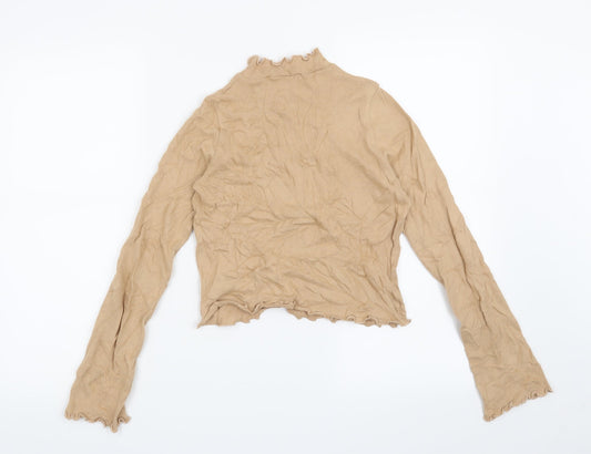 Pull & Bear Womens Beige Pullover Jumper Size S