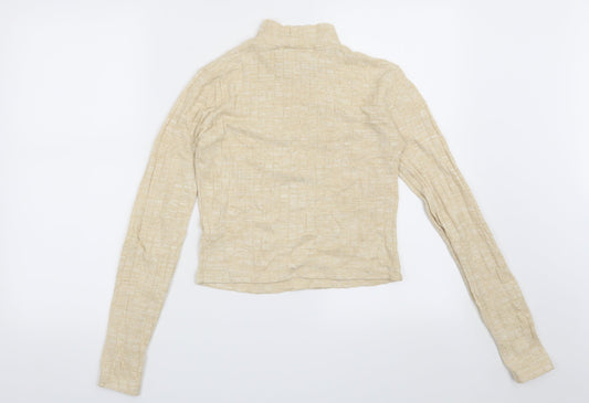 Miss Selfridge Womens Beige Pullover Jumper Size 8