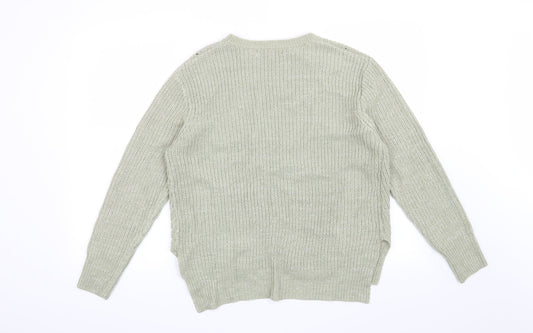 Peacocks Womens Green Pullover Jumper Size S