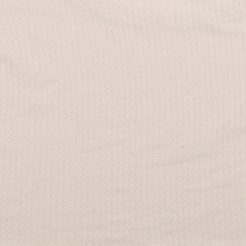Brand and care label for New Look women’s beige top pyjama top, size L