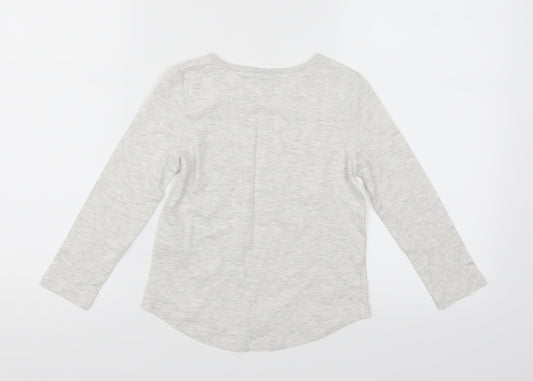 I love girls wear Girls Grey Basic T-Shirt Size 5 Years