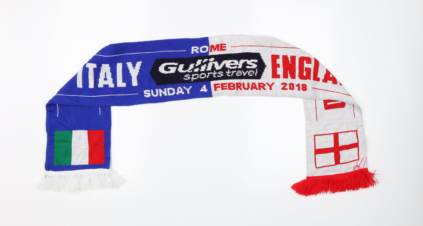 Front view of Preworn Football Scarf 54 in 8 in - england vs italy 2018