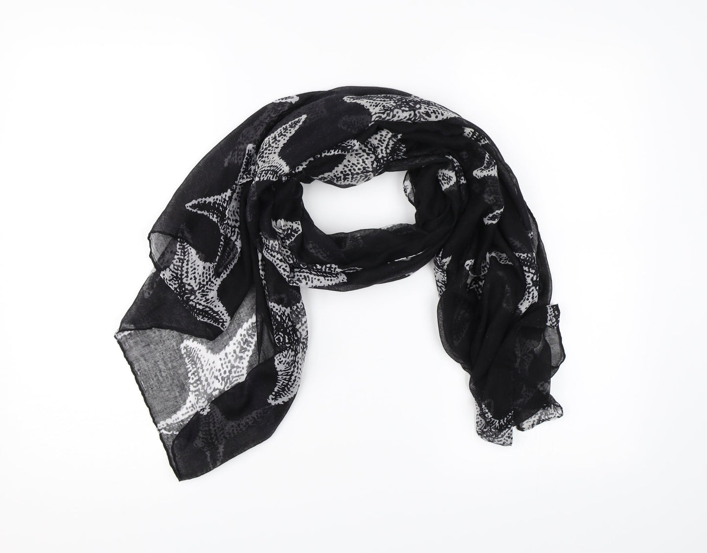 Preworn Womens Black Scarf