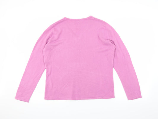 Bonmarché Womens Purple Pullover Jumper Size M