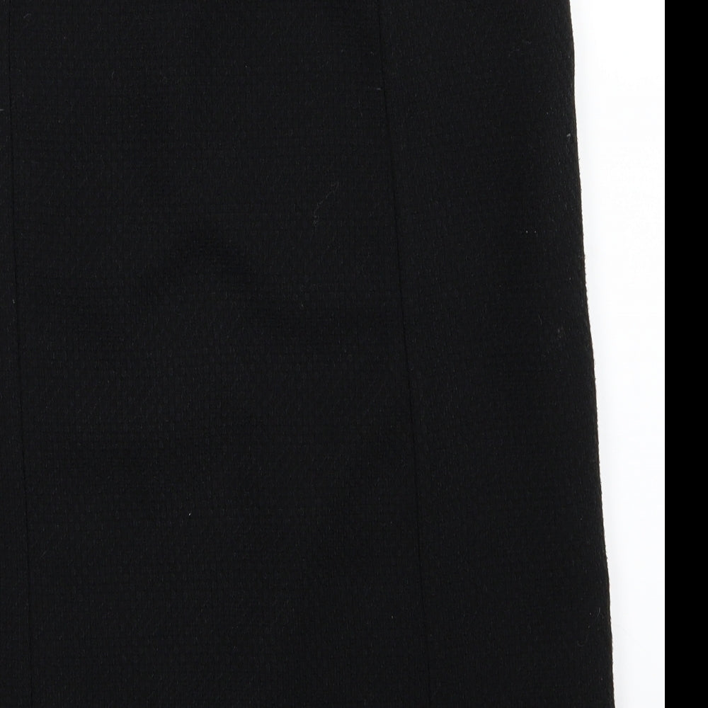 Brand and care label for BHS women’s black straight & pencil skirt, size UK 12