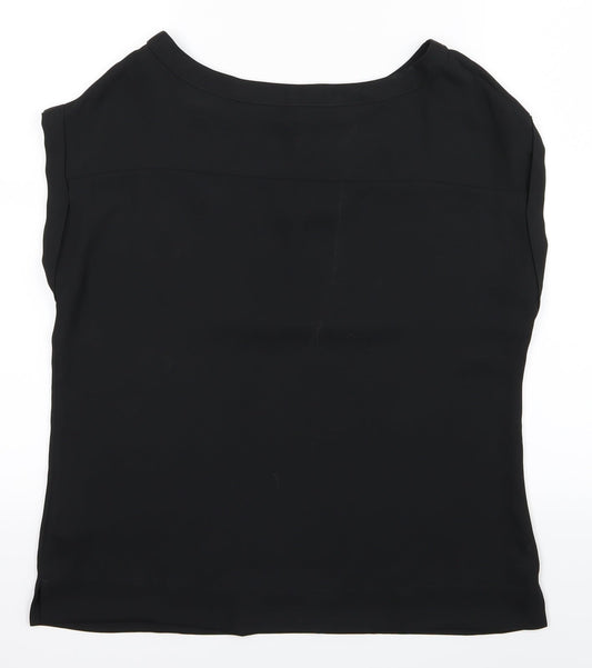 NEXT Womens Black Basic Button-Up Size 10