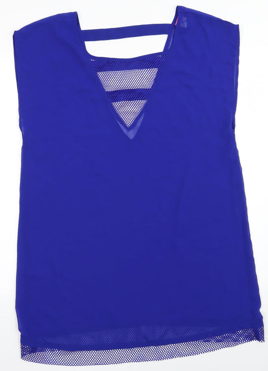 River Island Womens Blue Basic Tank Size L