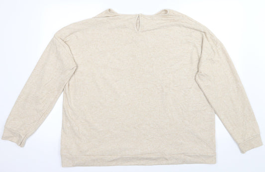 Papaya Womens Beige Pullover Jumper Size 18