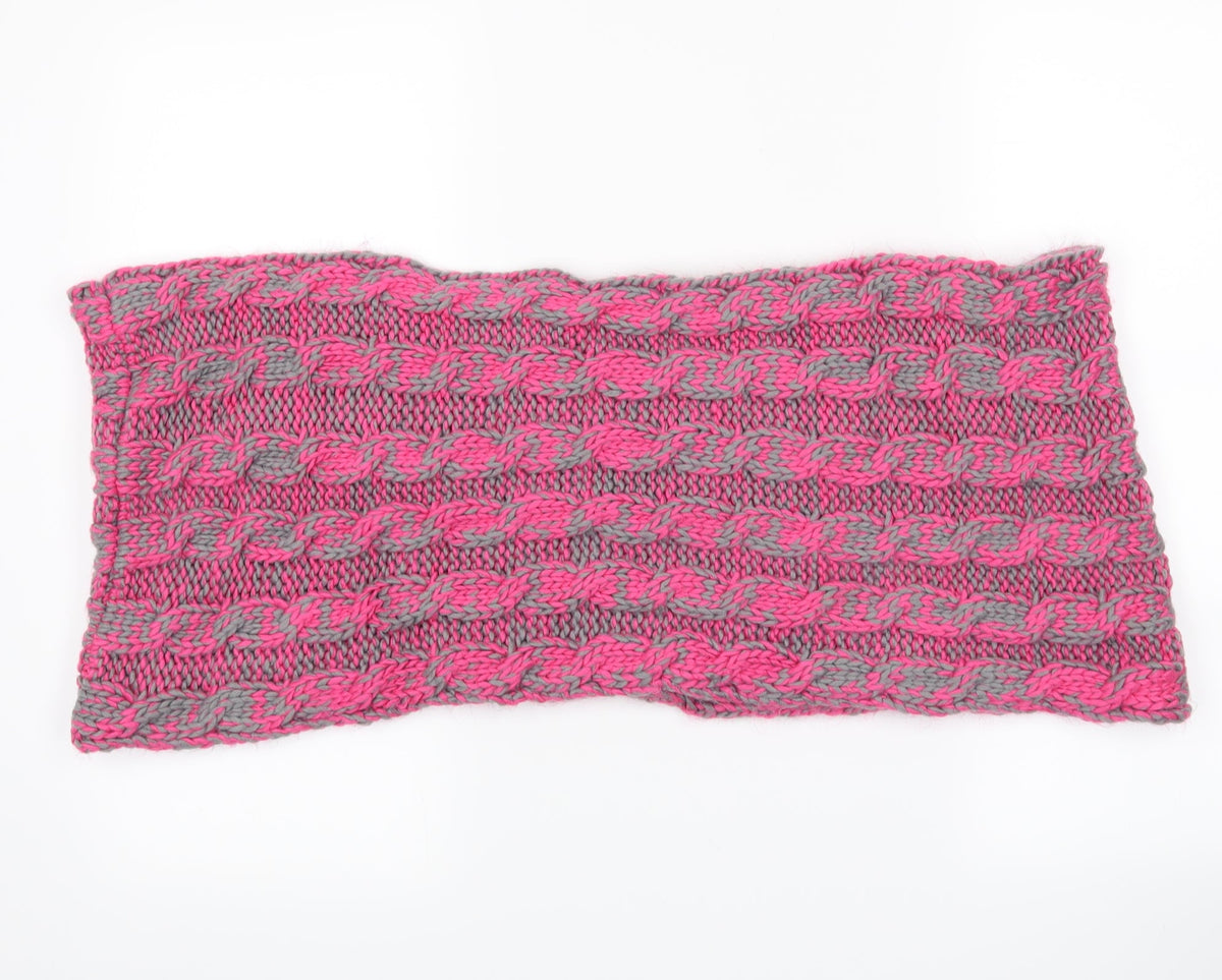 Front view of Preworn women’s pink scarf