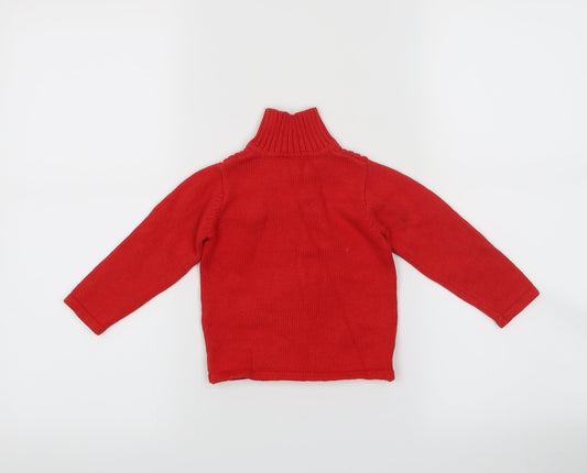 Zara Red Pullover Jumper Size 6-9 Months