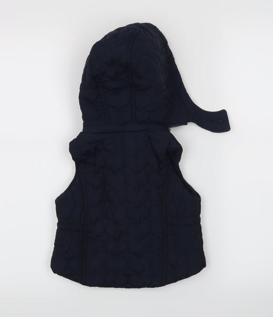 Gap Girls Blue Jacket Waistcoat Size 3 Years