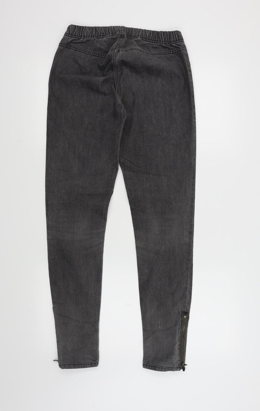 H&M Womens Grey Skinny Jeans Size 10 L30 in