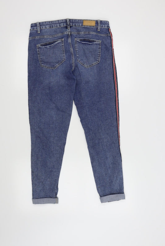 Only Womens Blue Cropped Jeans Size 31 in L32 in - side detailing