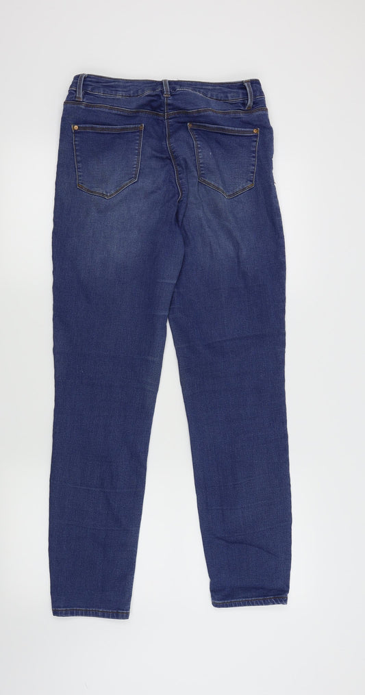 /Denim Womens Blue Skinny Jeans Size 10 L32 in
