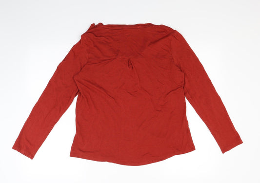 NEXT Womens Red Basic Blouse Size 14