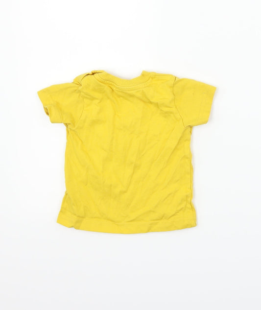 Nutmeg Boys Yellow Basic T-Shirt Size 6-9 Months - hello
