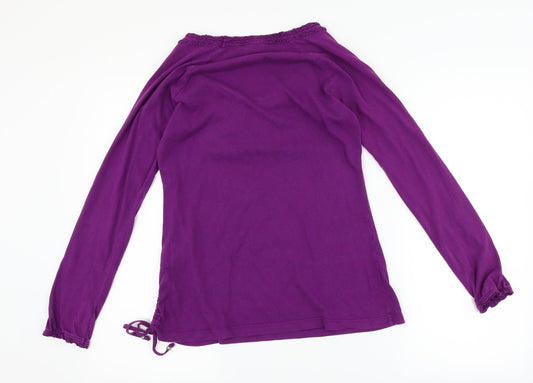 Espirit Womens Purple Basic T-Shirt Size S