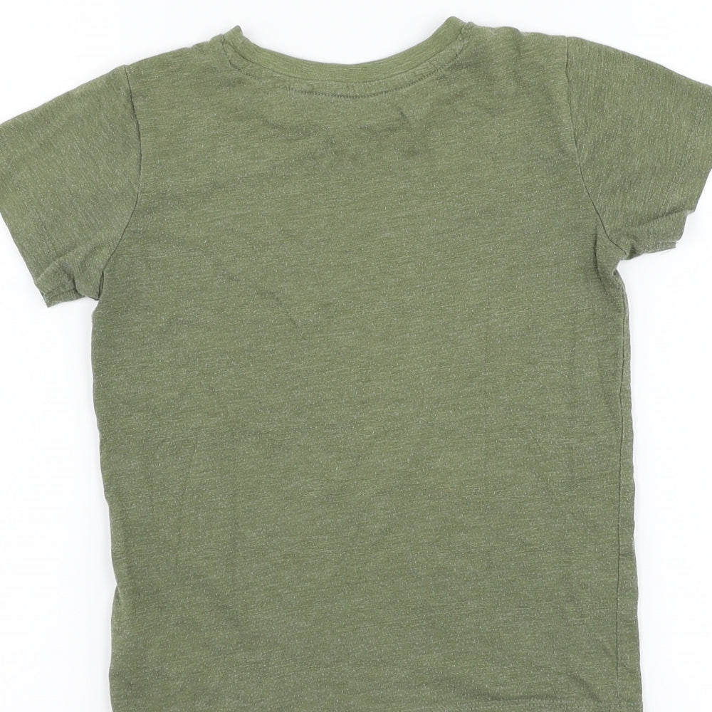 NEXT Boys Green Basic T-Shirt Size 5 Years - Good Vibes