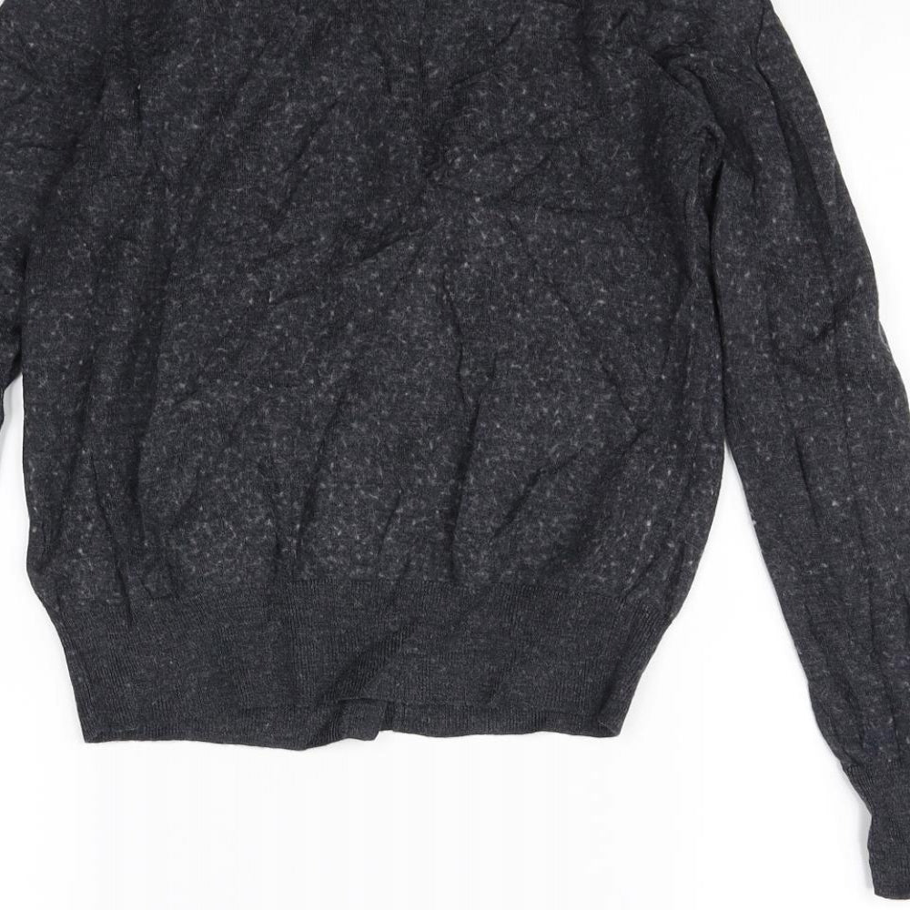 Brand and care label for Uniqlo women’s grey cape jumper, size XS
