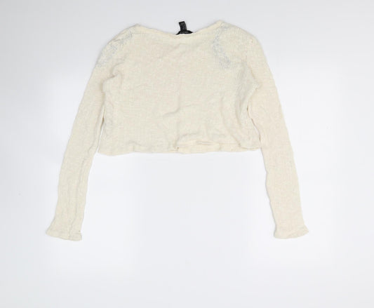 FOREVER 21 Womens Beige Pullover Jumper Size S