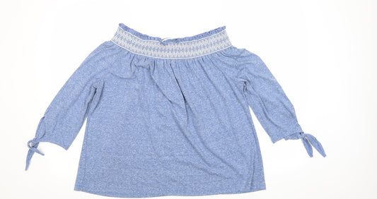 NEXT Womens Blue Basic Blouse Size 12