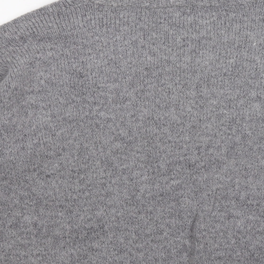 Brand and care label for Anthology women’s grey knit jumper, size UK 20