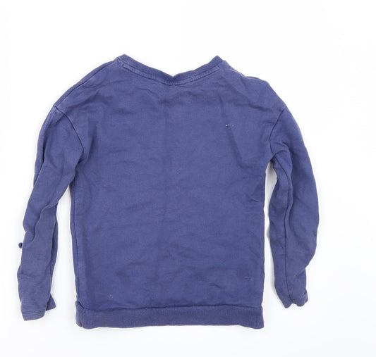 George Girls Blue Pullover Sweatshirt Size 6-7 Years
