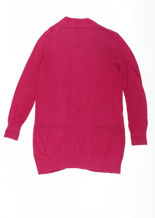 Marks and Spencer Womens Purple Cardigan Jumper Size XS