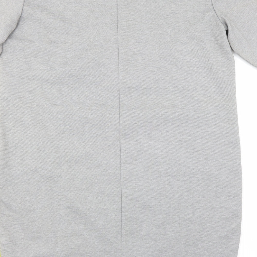 aadel Womens Grey T-Shirt Dress Size L