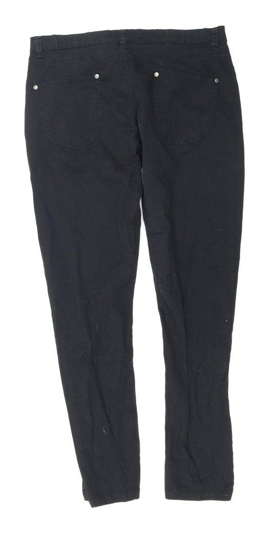 Store Twenty One Womens Black Denim Skinny Jeans Size 14 L28 in
