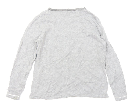 BM Collection Womens Grey Pullover Jumper Size M