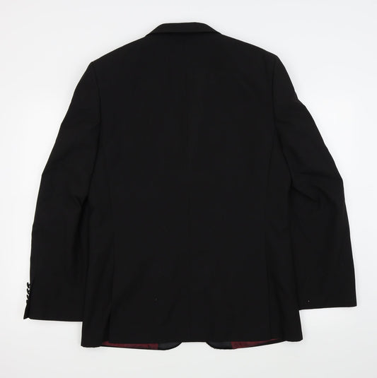 Asda George Mens Black Jacket Blazer Size 40