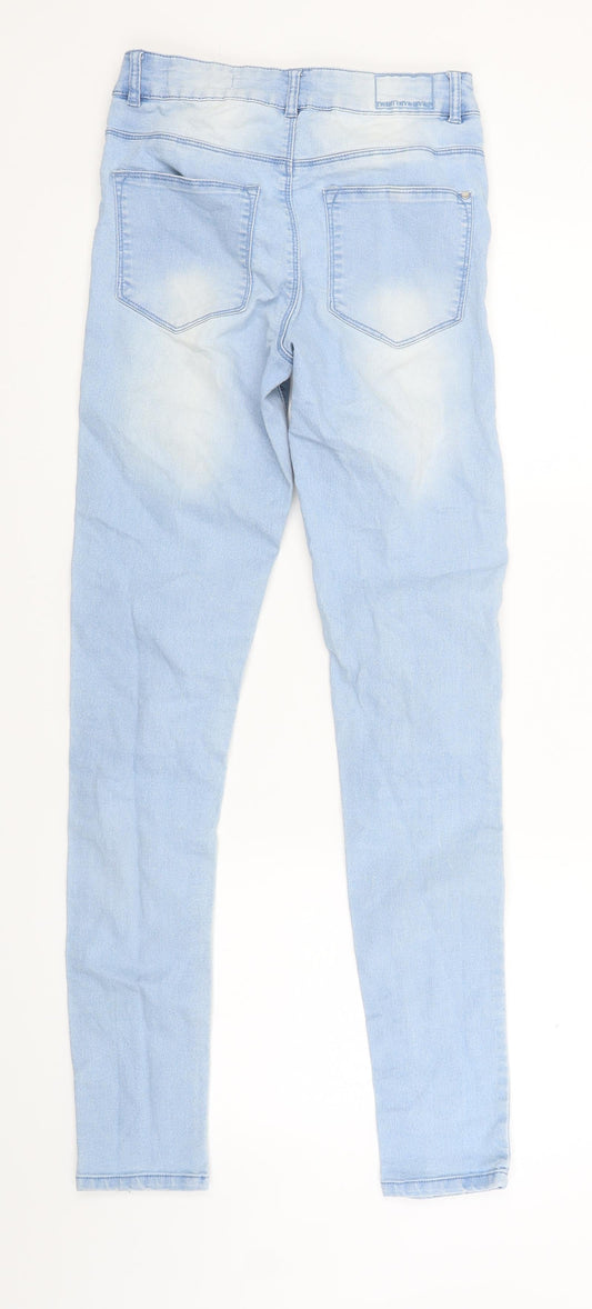 Twentyfiveseven Womens Blue Denim Skinny Jeans Size 6 L27 in